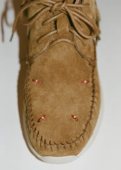 Visvim Suede Lace-up Boots In Multi