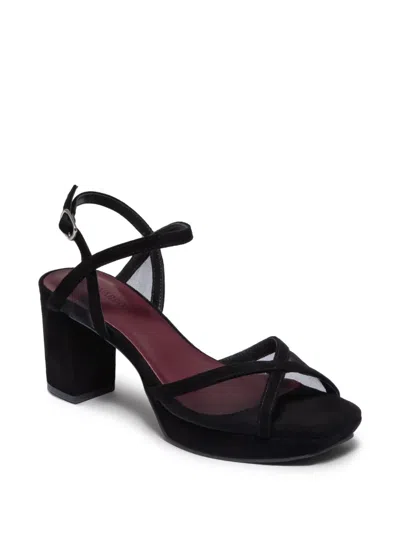 Bernardo Celeste Mesh-panel Sandals In Blue