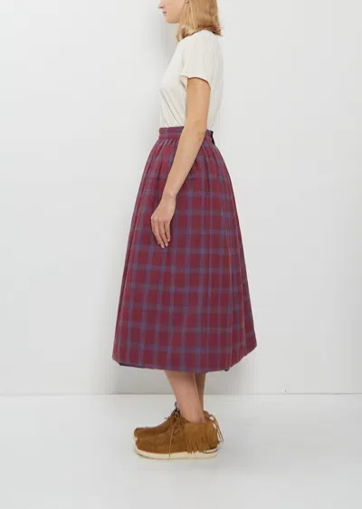 Visvim Wool Linen Elevation Down Skirt In Multi