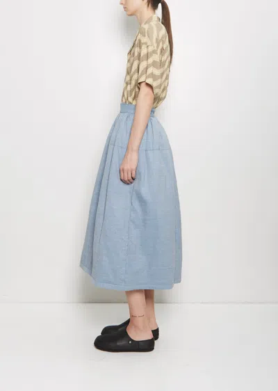 Visvim Wool Linen Elevation Sashinko Down Skirt In Multi