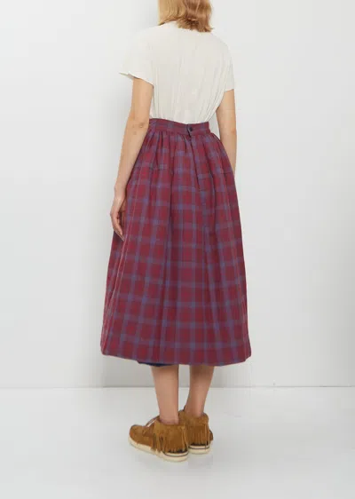 Visvim Wool Linen Elevation Down Skirt In Multi