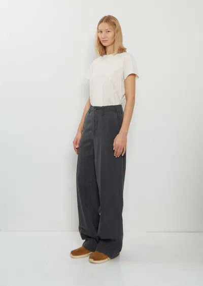 Visvim Wool Linen Wide Pants In Multi