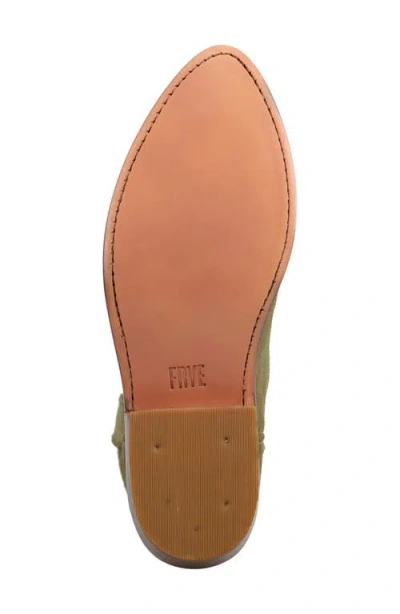 Frye Billy Short Suede Bootie In Green