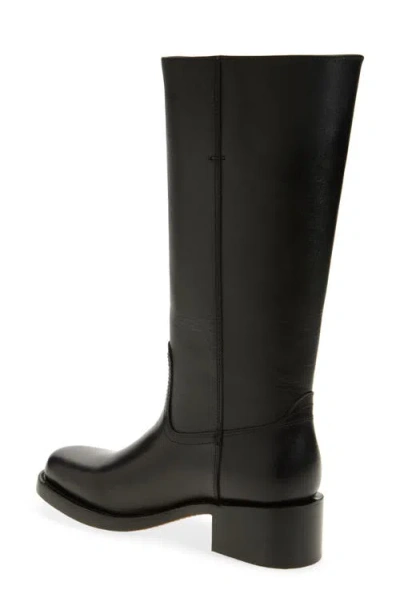 Frye Campus Tall Leather Riding Boots In Black