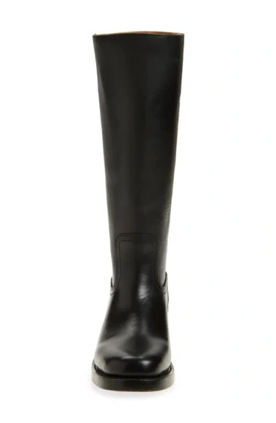 Frye Campus Tall Leather Riding Boots In Black