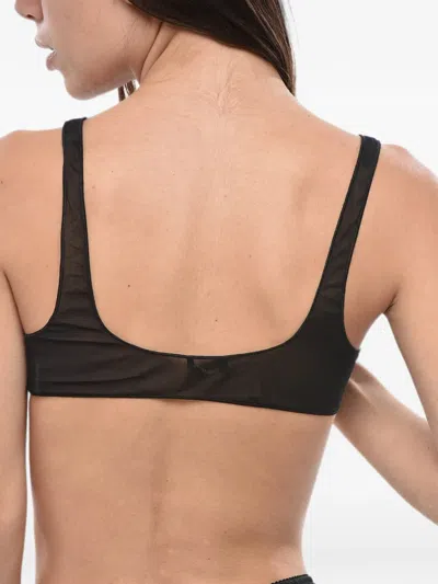Oseree Mesh Pull-on Bra In Black