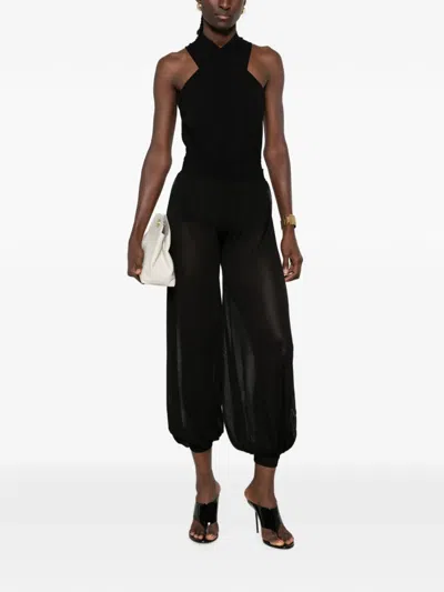 SHEER-FINISH CUFFED TROUSERS