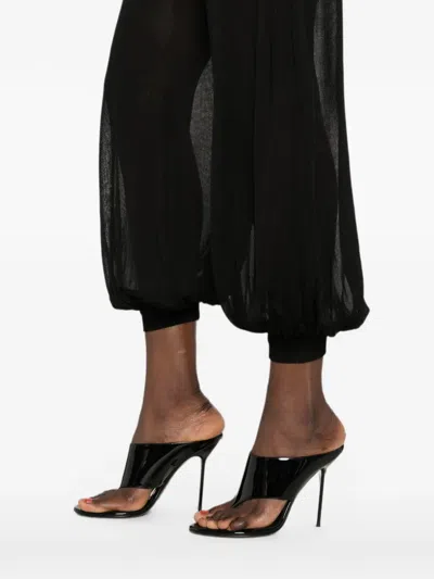 SHEER-FINISH CUFFED TROUSERS