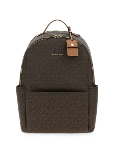 Michael Michael Kors Large Sable Logo-print Backpack In Pattern