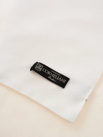 Corneliani Logo-patch Scarf In White