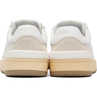 Lanvin White Polyester-blend Clay Sneakers In 00 White