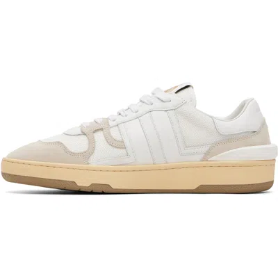 Lanvin White Polyester-blend Clay Sneakers In 00 White
