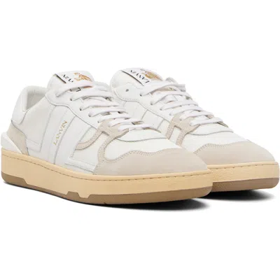 Lanvin White Polyester-blend Clay Sneakers In 00 White