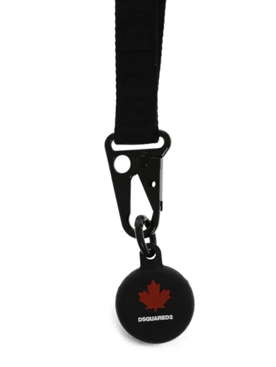 Dsquared2 Logo-detail Keyring In Black