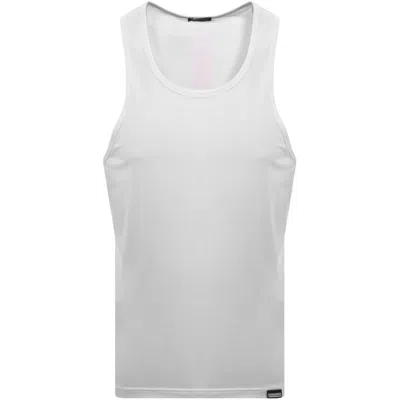 Dsquared2 Back Logo Vest White In White