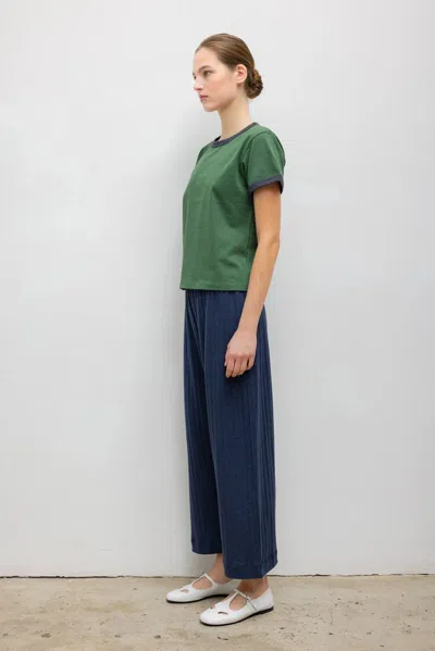 Leset Margo Ringer Tee In Green