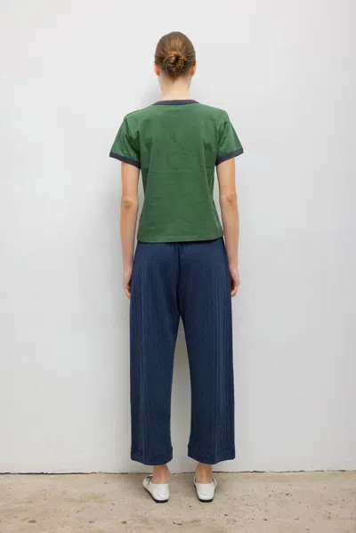 Leset Margo Ringer Tee In Green