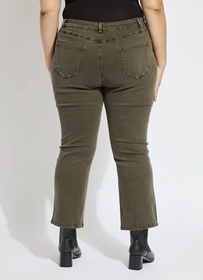 Lyssé Lysse Estelle Pull-on Ankle Flare Jeans In Asutex Mosswood