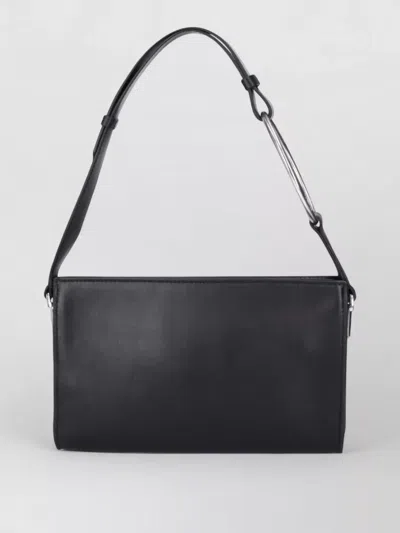 Dondup Shoulder Bag Clutch Adjustable Strap Silver Hardware