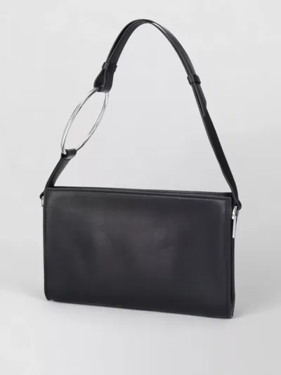 Dondup Shoulder Bag Clutch Adjustable Strap Silver Hardware
