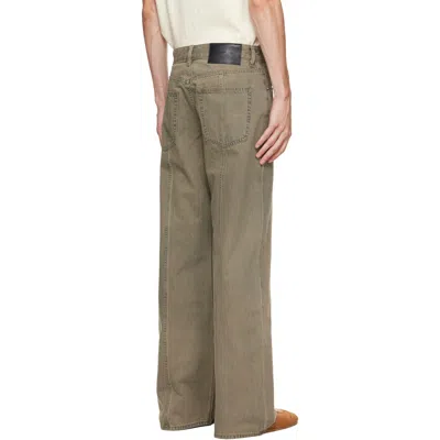 Helmut Lang Belt Loop Jeans In Olive Tint - 2xg