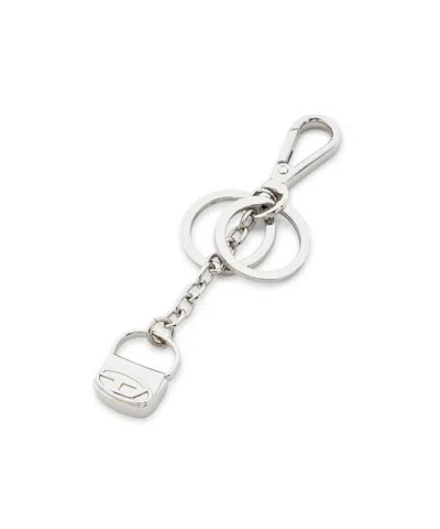 Diesel 1dr Charm Keyring In Silver