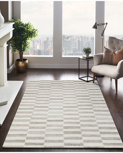 Obeetee Table Tufted Dunes Wool Rug In Neutral