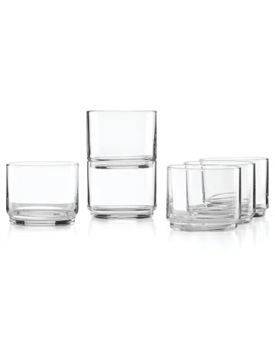 Lenox Set Of 6 Tuscany Classics Stackable Short Glasses In White
