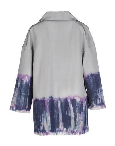 Shop Alberta Ferretti Full-length Jacket In Grey