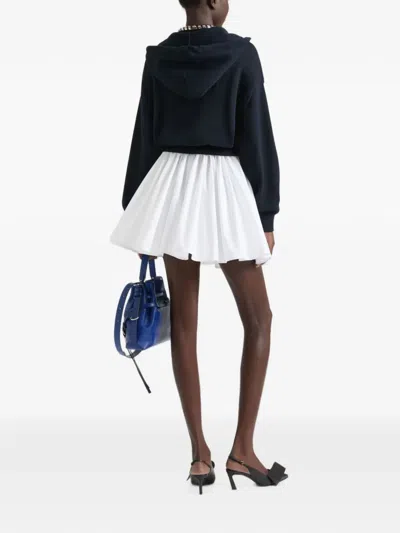 Givenchy Drawstring Mini Pleated Skirt In White