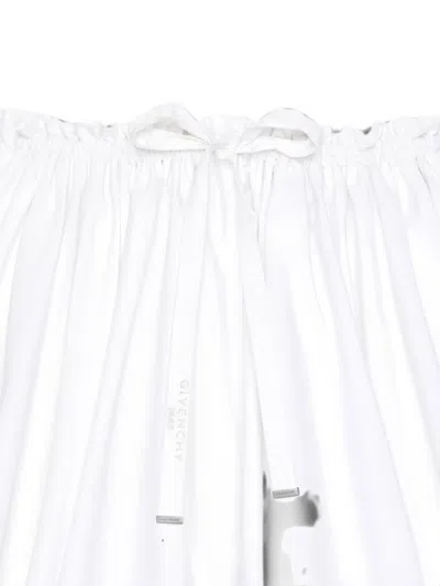 Givenchy Drawstring Mini Pleated Skirt In White