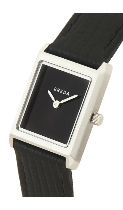 Breda Virgil Watch In 黑色&银色