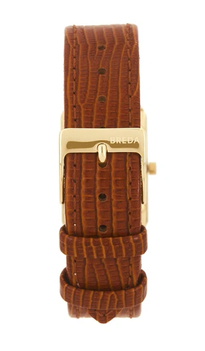 Breda Virgil Watch In 棕色&金黄