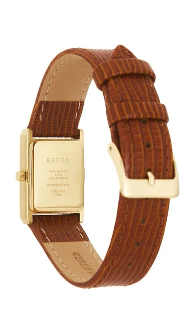 Breda Virgil Watch In 棕色&金黄
