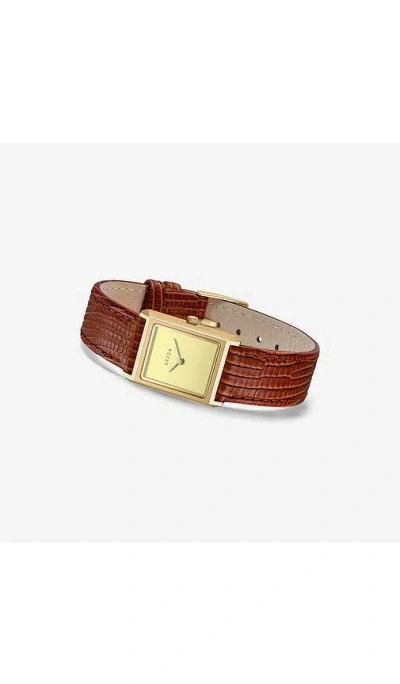 Breda Virgil Watch In 棕色&金黄