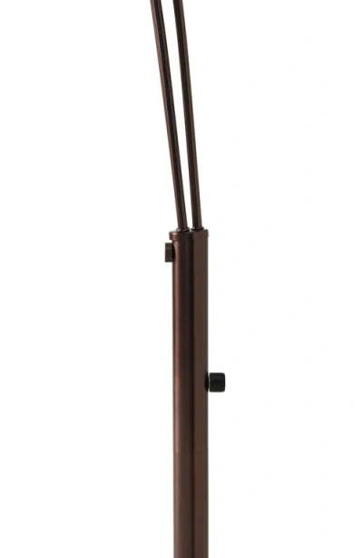 Brightech Trilage Black Led Marble Floor Lamp In White