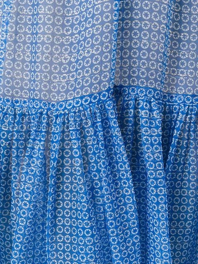 Shop Stella Mccartney Circle Star Mini Dress In Blue