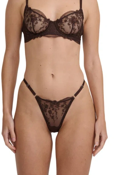 Kat The Label Sofia Thong In Black