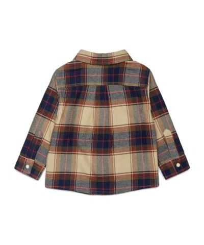 Dsquared2 Check-pattern Logo-plaque Shirt In Multi