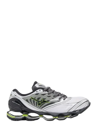 Mizuno Wave Prophecy Ls Leather Sneaker In Grey