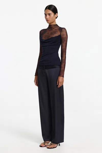 Significant Other Delphi Long Sleeve Top In Black