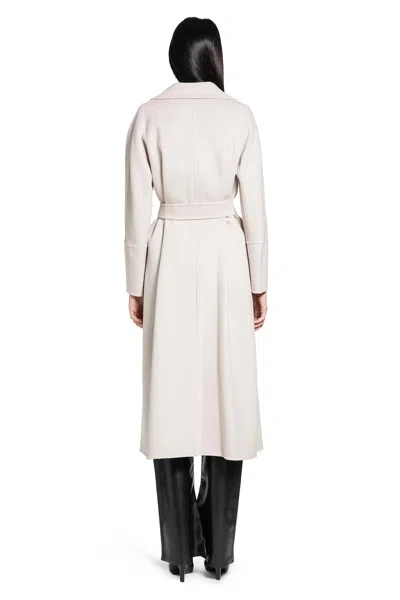 S Max Mara Long Robe Coat In Beige