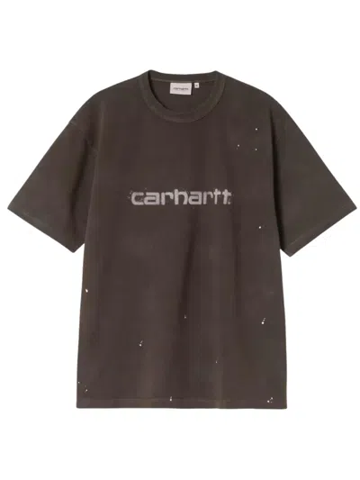 Carhartt Painter Logo-print T-shirt In Brown