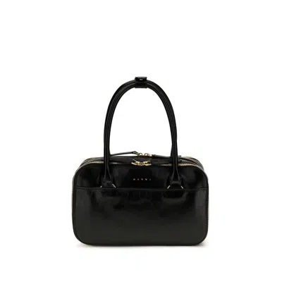 Marni Black Calf Leather Bos Taurus Handbag