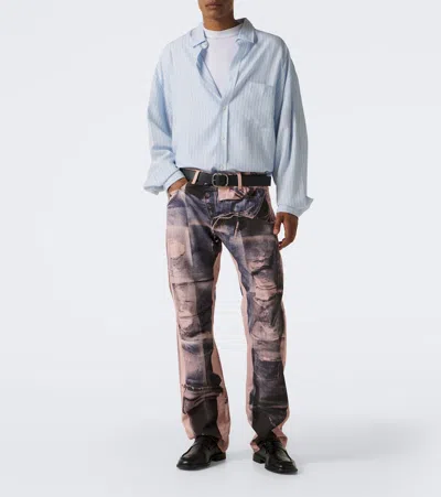 Acne Studios Panelled Denim Jeans In Multi