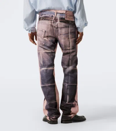 Acne Studios Panelled Denim Jeans In Multi