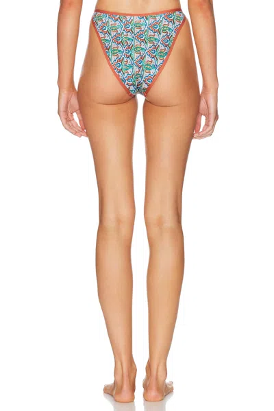 Heavy Manners High Cut Full Bikini Bottom In Multi