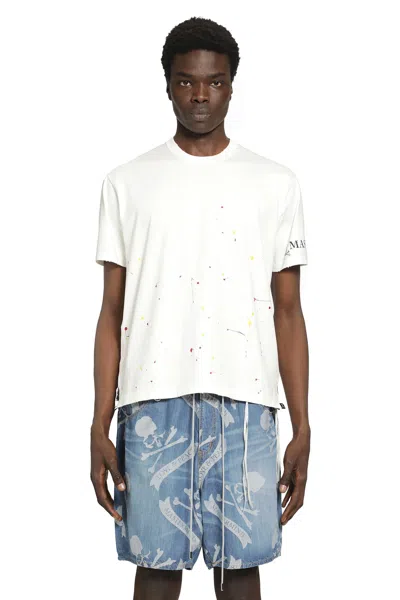 Mastermind Japan Distressed Ss Tee In White
