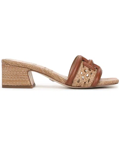 Sam Edelman Waylon Weave In Rich Congac,tawny Tan Leather