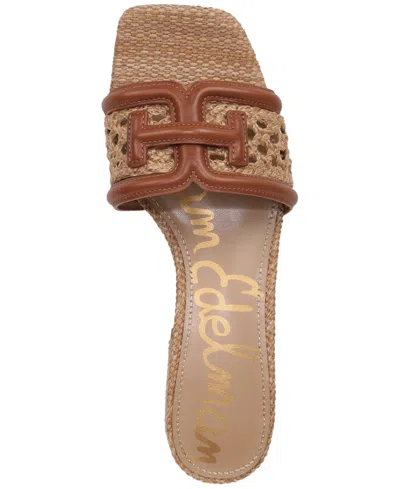 Sam Edelman Waylon Weave In Rich Congac,tawny Tan Leather